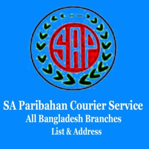 SA Paribahan Courier Service all Bangladesh branches list address